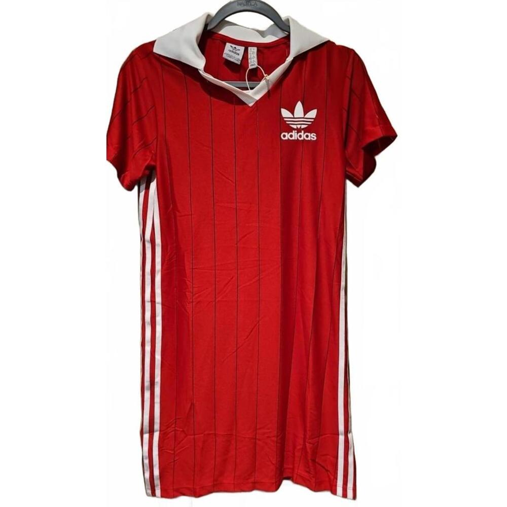 Adidas Adicolor 3S Pinstripe Dress Women's Casual Lifestyle Dress Size XS. New